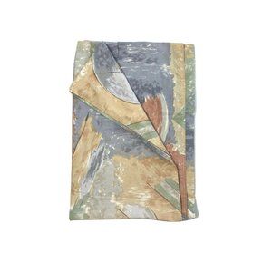 Vintage 70s Dan River Twin Percale Flat Sheet Cool Crisp Unique Print Pattern